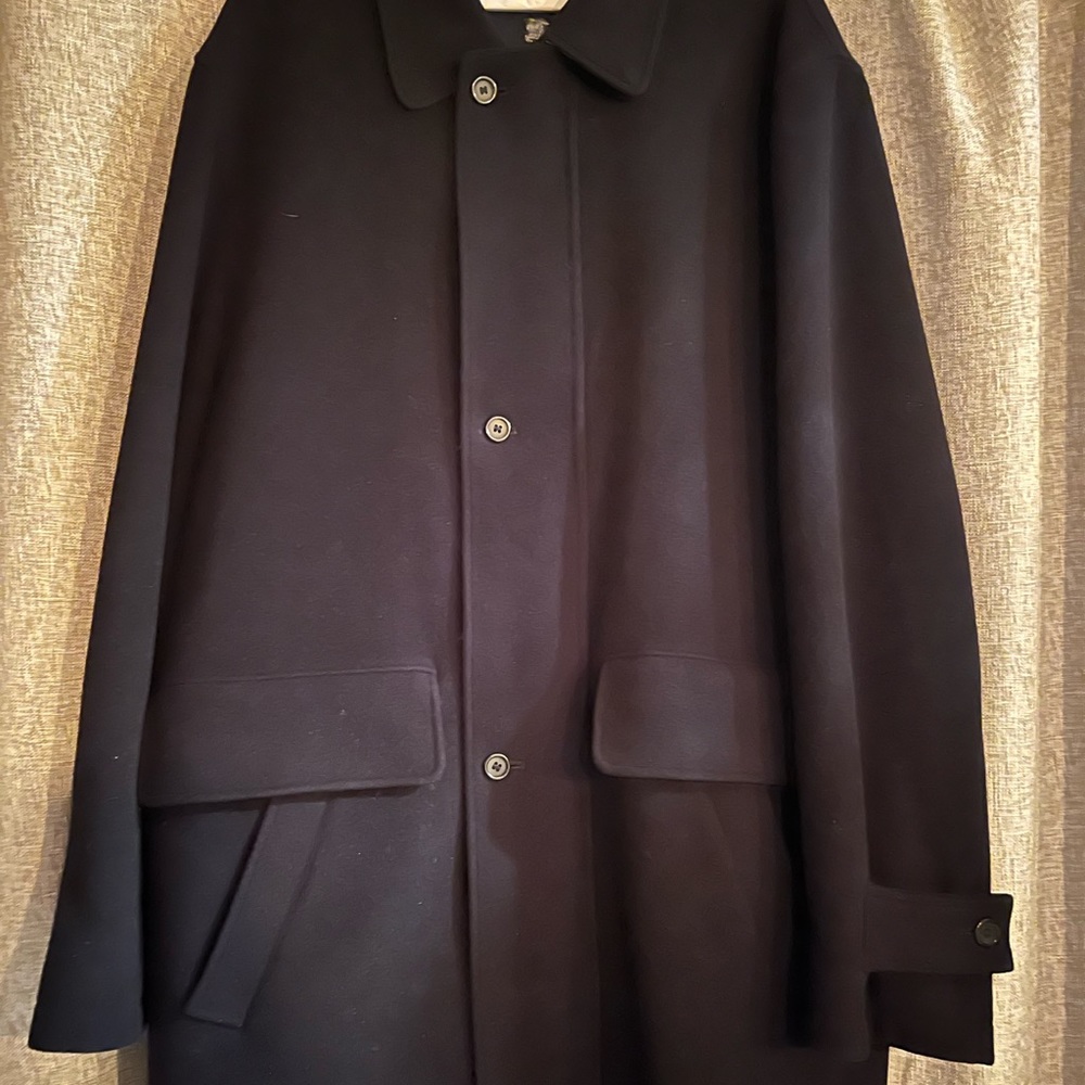 Burberry Men’s Large Wool Pea Coat.